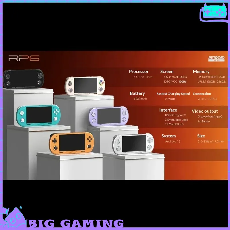Retro Gaming Nintendo - Konsola do gier Retroid Pocket G2,