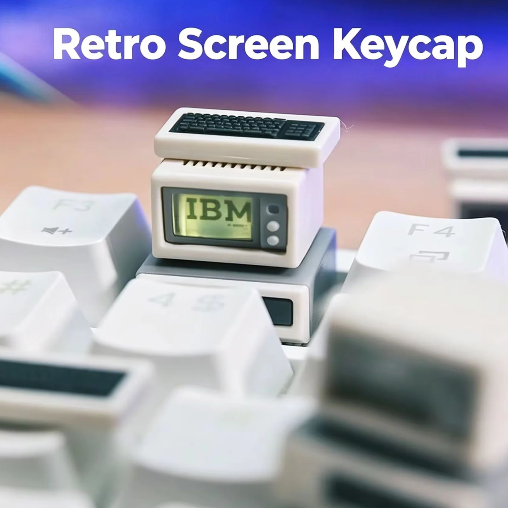 Retro Gaming Events - Podświetlana nakładka na klawisz komputera w