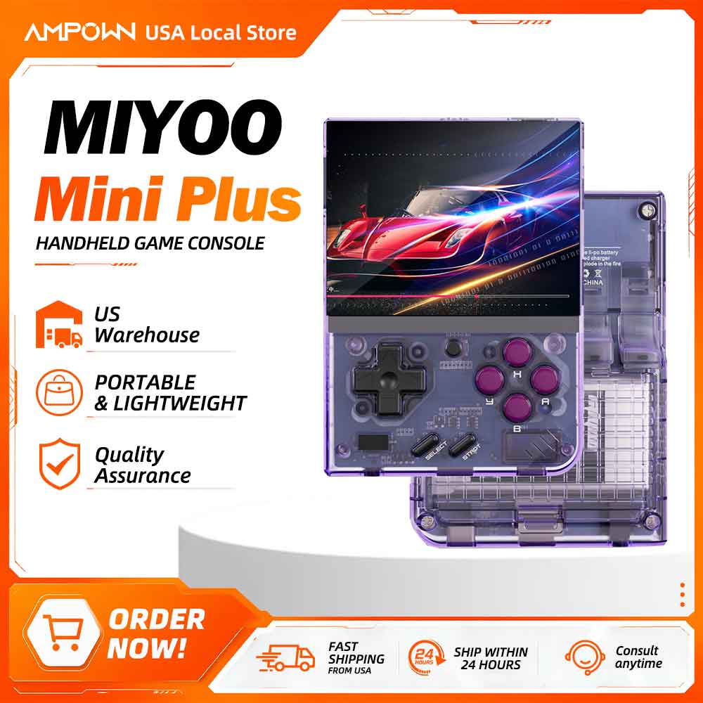 Retro Gaming Emulator Console - Konsola retro Miyoo Mini+ z ekranem