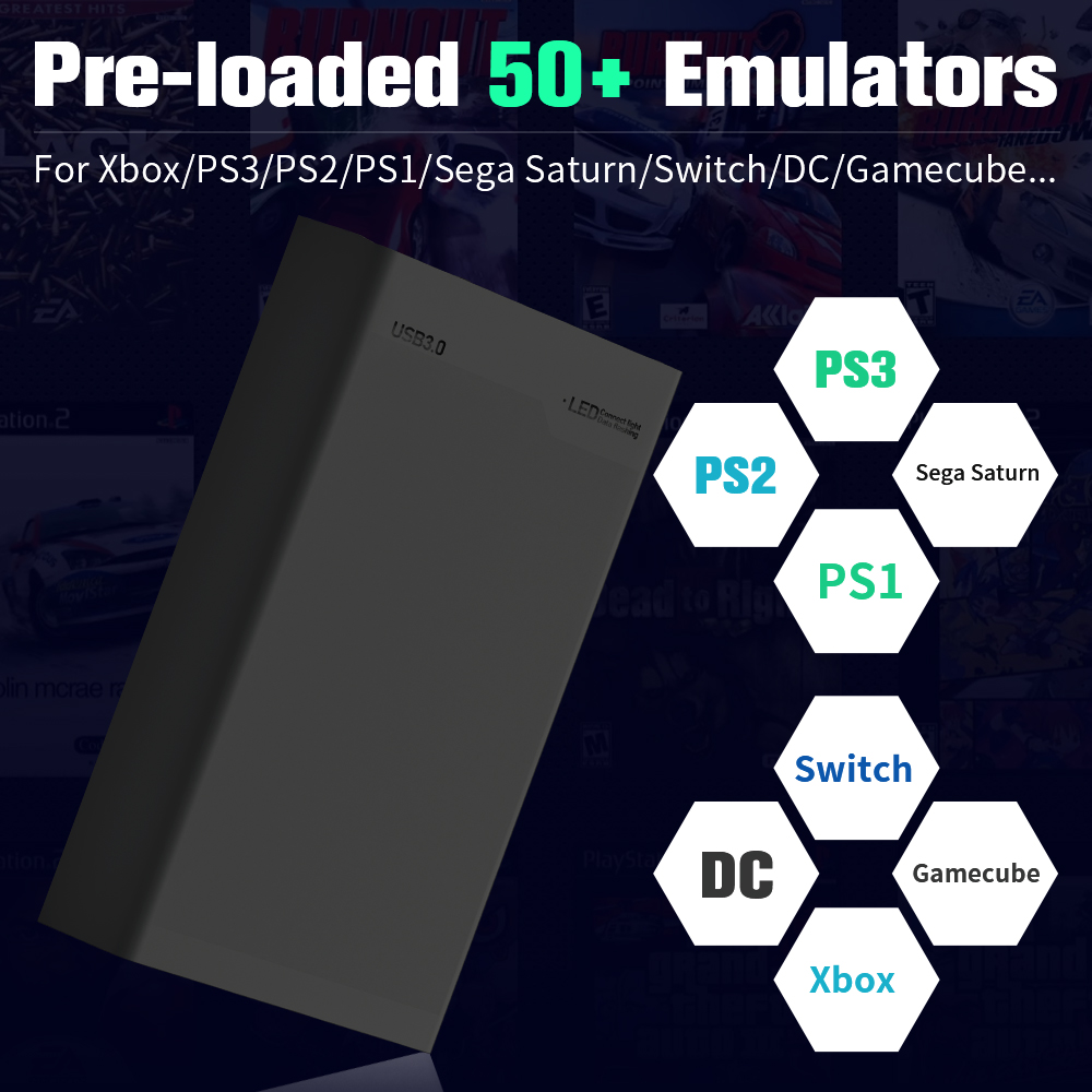 Dysk twardy do gier 500G z pon – Retro Gaming Emulator Console recenzja i cena