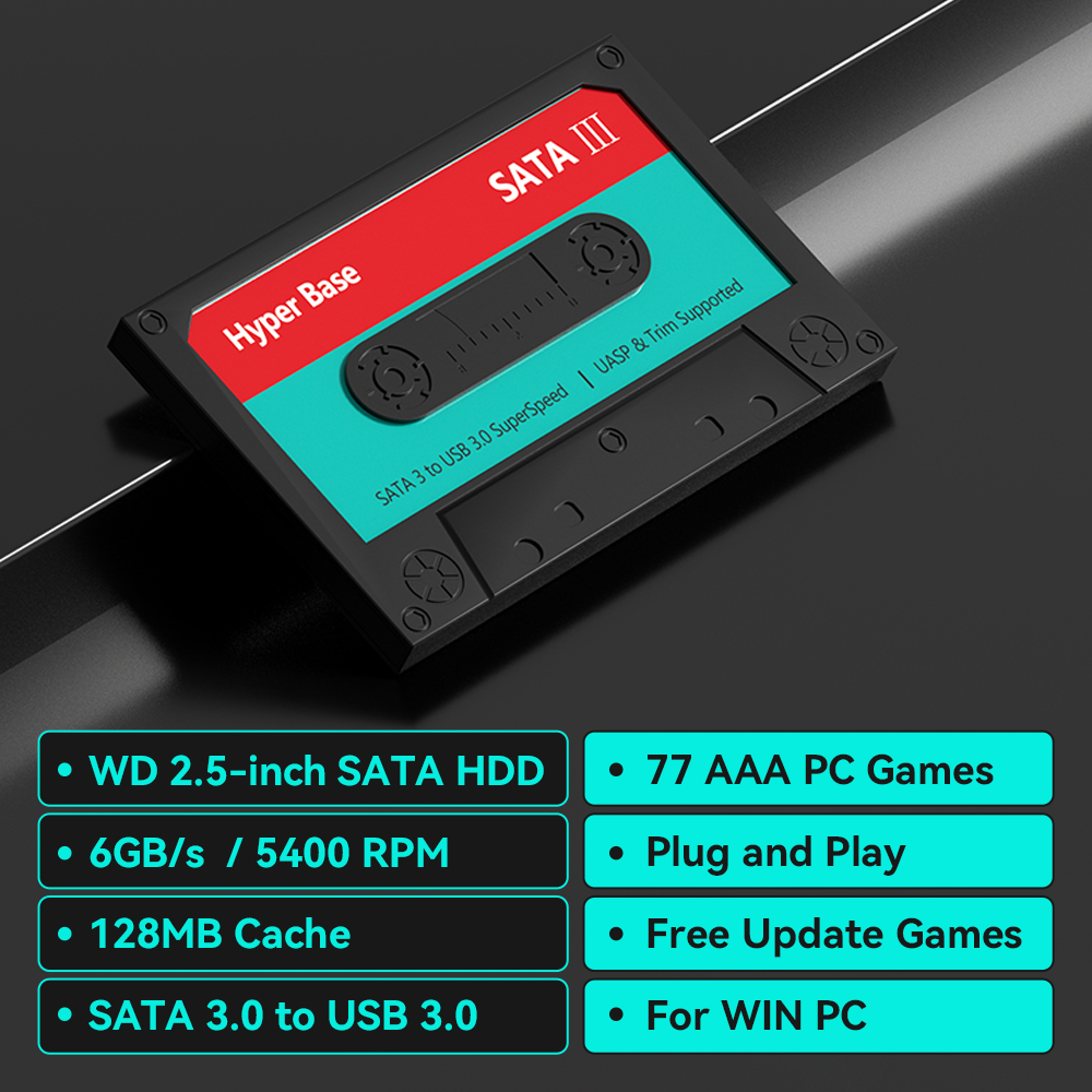Dysk twardy do gier 2TB z 77 g – Retro Gaming Emulator Console recenzja i cena